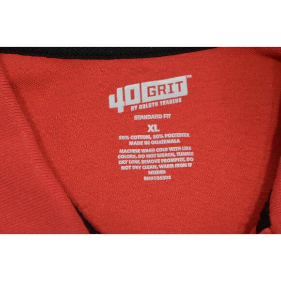 Duluth Trading Co. 40 Grit Polo Shirt Red Rugged Work Mens Size XL - Picture 8 of 9